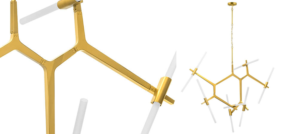Люстра Agnes Chandelier Gold 14 Люстра Agnes Chandelier Gold 14 - Loft-Concept в Твери