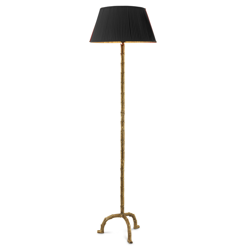 Торшер Eichholtz Floor Lamp Le Coultre Винтажная латунь Черный в Твери | Loft Concept 