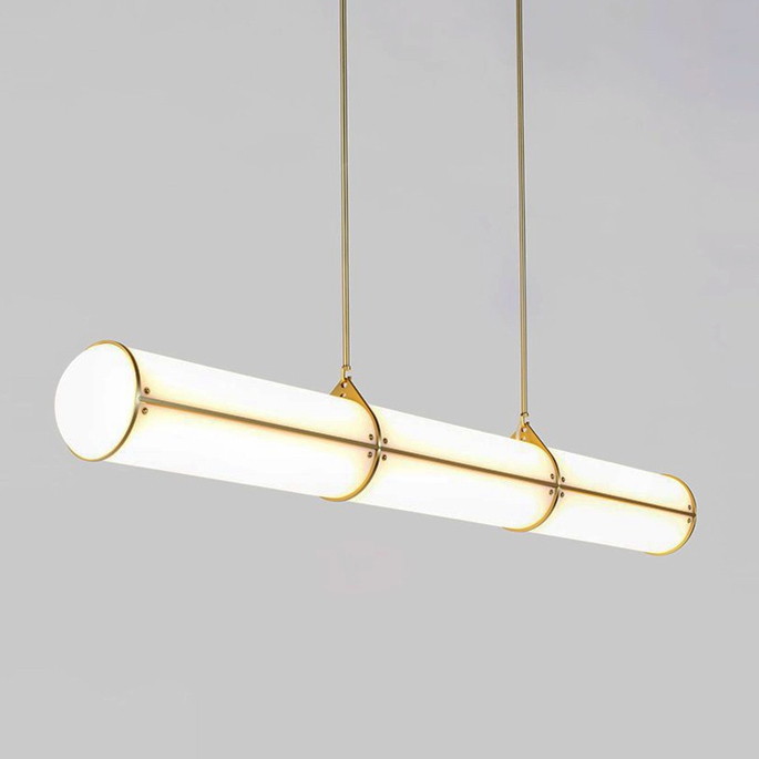 Люстра Roll and Hill Endless Straight Brass Латунь Белый Люстра Roll and Hill Endless Straight Brass Латунь Белый в Твери | Loft Concept