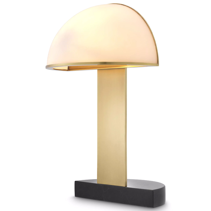 Настольная лампа Eichholtz Table Lamp Archer Белое матовое стекло Латунь Черный Настольная лампа Eichholtz Table Lamp Archer Белое матовое стекло Латунь Черный в Твери | Loft Concept