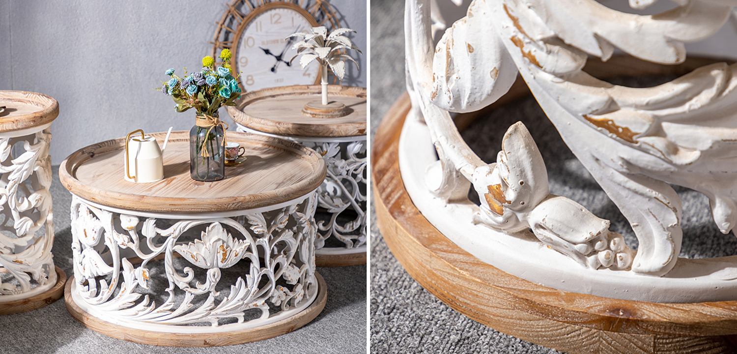 Кофейный стол Fleurette Provence Side Table  - фото