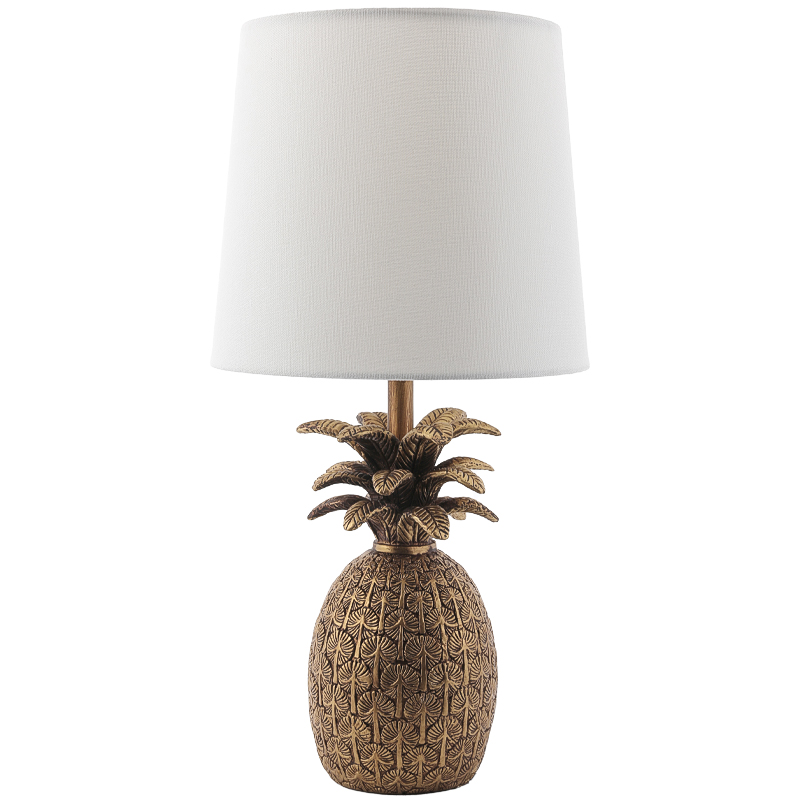 Настольная лампа Pineapple Table lamp Белый Золотой в Твери | Loft Concept 