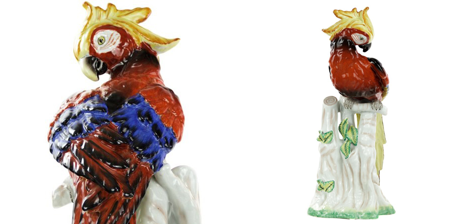 Статуэтка Porcelain Red Parrot Статуэтка Porcelain Red Parrot - Loft-Concept в Твери