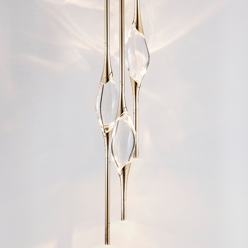 Подвесной светильник 12 Round Chandelier Gold Глянцевое золото Прозрачный Подвесной светильник 12 Round Chandelier Gold Глянцевое золото Прозрачный в Твери | Loft Concept
