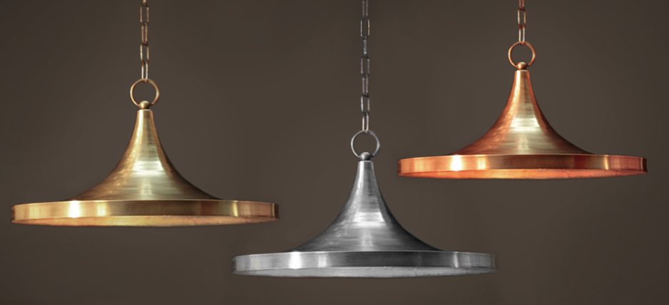 Подвесной светильник Copper Pendant Lamp Beat Light Wide Подвесной светильник Copper Pendant Lamp Beat Light Wide - Loft-Concept в Твери