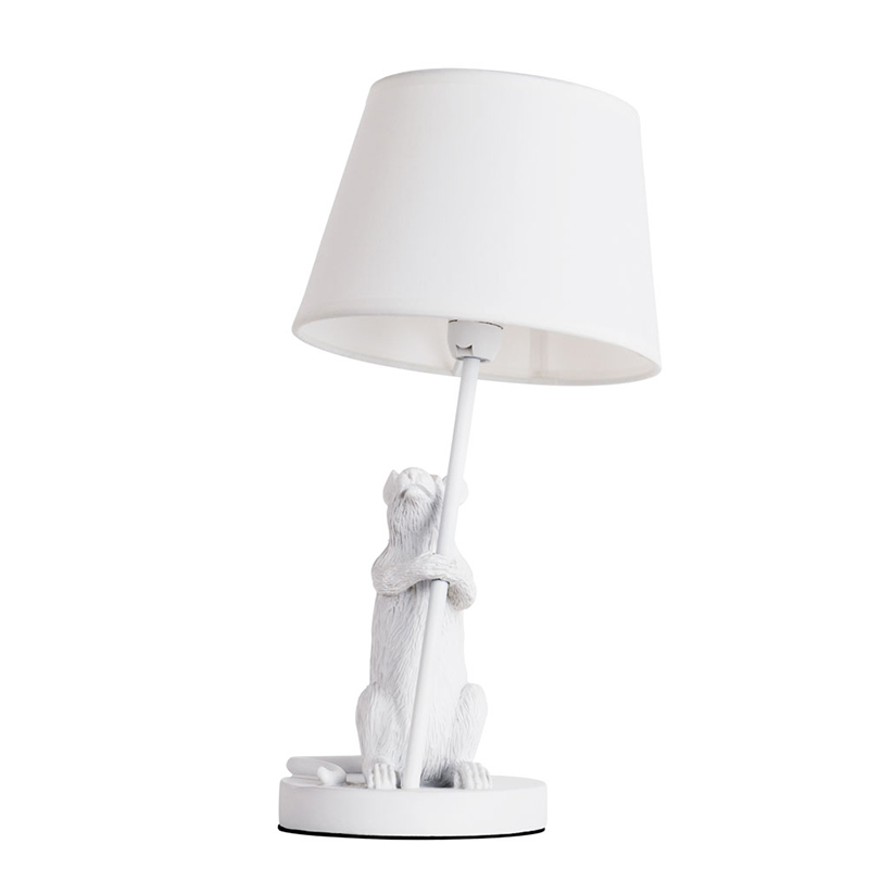 Настольная лампа White Mouse holding a lamp Белый Настольная лампа White Mouse holding a lamp Белый в Твери | Loft Concept