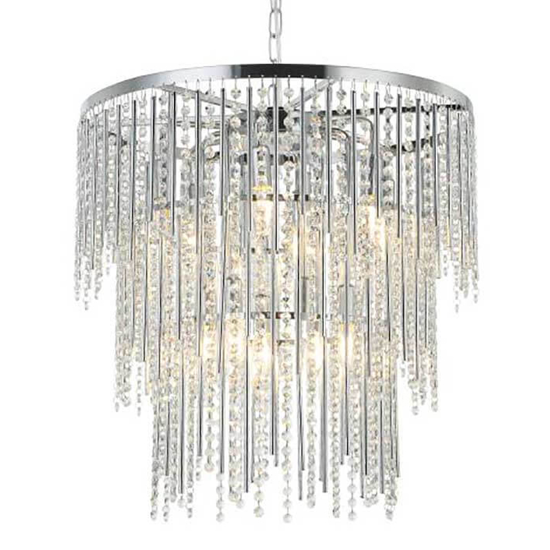 Люстра Crystal Wind Chimes Chrome Chandelier Хром Прозрачный Люстра Crystal Wind Chimes Chrome Chandelier Хром Прозрачный в Твери | Loft Concept