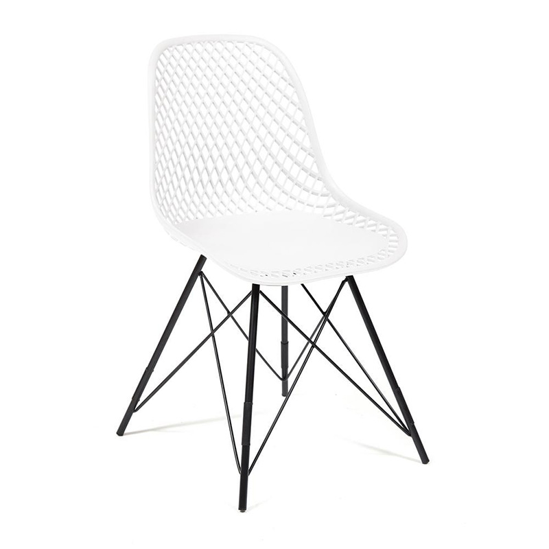 Стул DSR mesh white Белый Черный в Твери | Loft Concept 