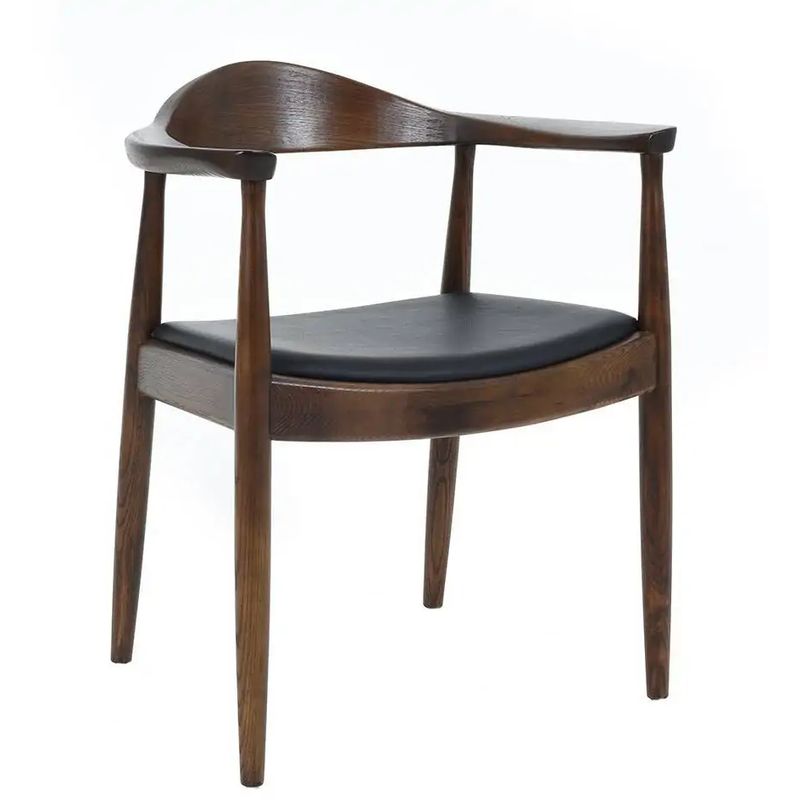 Стул Elbow HANS J.WEGNER с Подлокотником Темное Дерево Коричневый Черный Стул Elbow HANS J.WEGNER с Подлокотником Темное Дерево Коричневый Черный в Твери | Loft Concept