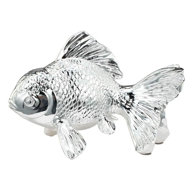 Статуэтка серебряная рыбка Fish Серебряный Статуэтка серебряная рыбка Fish Серебряный в Твери | Loft Concept