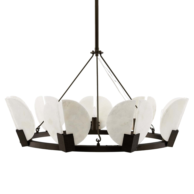Люстра Arteriors SIERRA CHANDELIER Черный Белый Люстра Arteriors SIERRA CHANDELIER Черный Белый в Твери | Loft Concept