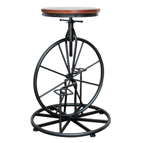 Барный стул Велосипед Lovt Bar Stool bicycle Коричневый Черный Барный стул Велосипед Lovt Bar Stool bicycle Коричневый Черный в Твери | Loft Concept
