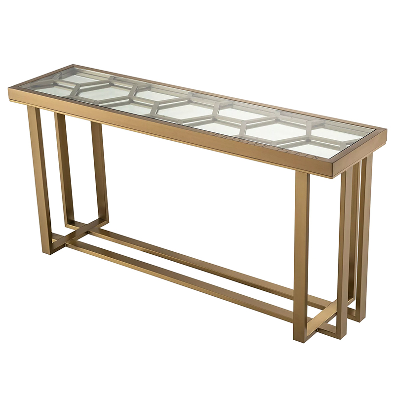 Консоль Philipp Plein Console Table Skeleton Золотой Прозрачное Стекло Консоль Philipp Plein Console Table Skeleton Золотой Прозрачное Стекло в Твери | Loft Concept