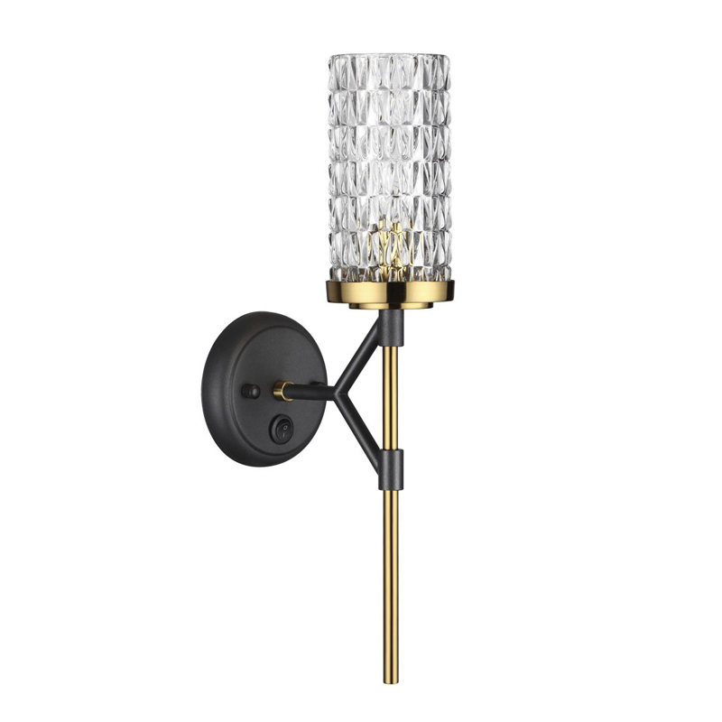 Бра Aspiring Upward Sconce Черный Глянцевое золото в Твери | Loft Concept 