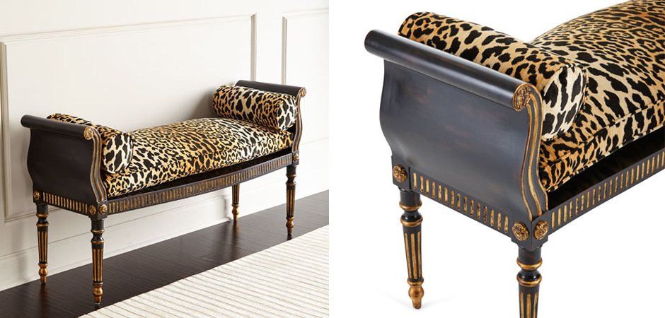 Оттоманка Attina Leopard Bench Оттоманка Attina Leopard Bench - Loft-Concept в Твери