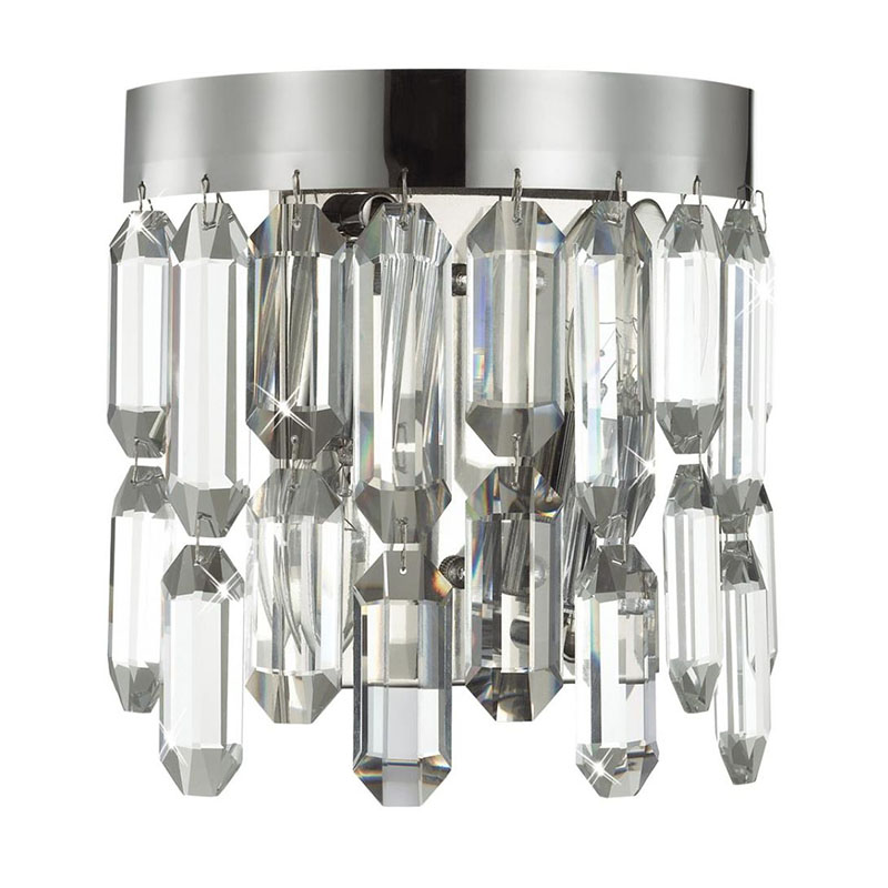 Бра Crystal Polyhedrons Wall Lamp Chrome Хром Прозрачное Стекло Бра Crystal Polyhedrons Wall Lamp Chrome Хром Прозрачное Стекло в Твери | Loft Concept