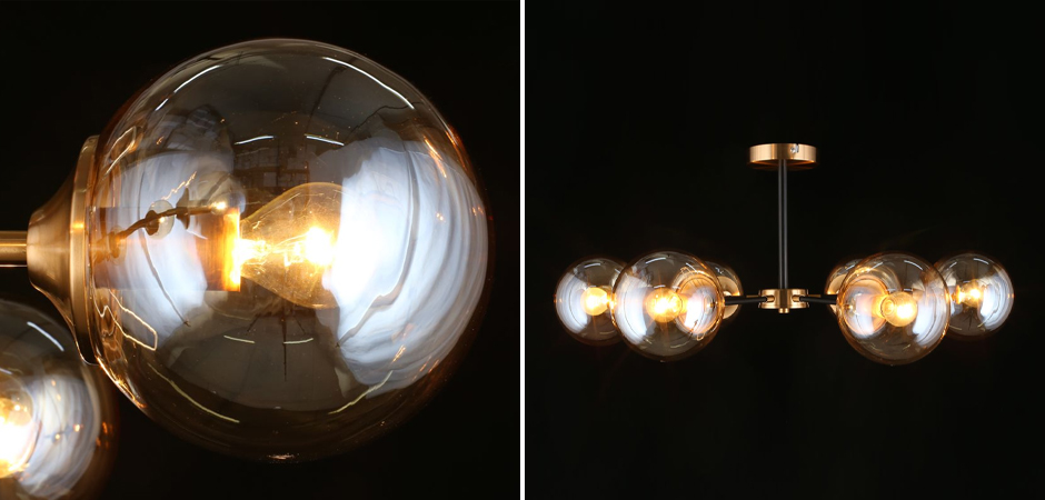 Потолочный светильник Smoky Sphere Champagne Потолочный светильник Smoky Sphere Champagne - Loft-Concept в Твери