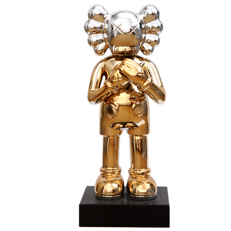 Статуэтка KAWS Gradient Gold Silver on stand Золотой Серебряный Статуэтка KAWS Gradient Gold Silver on stand Золотой Серебряный в Твери | Loft Concept