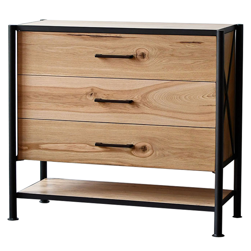Комод в стиле лофт Terrence Industrial Metal Rust Chest of Drawers Древесина Черный Комод в стиле лофт Terrence Industrial Metal Rust Chest of Drawers Древесина Черный в Твери | Loft Concept