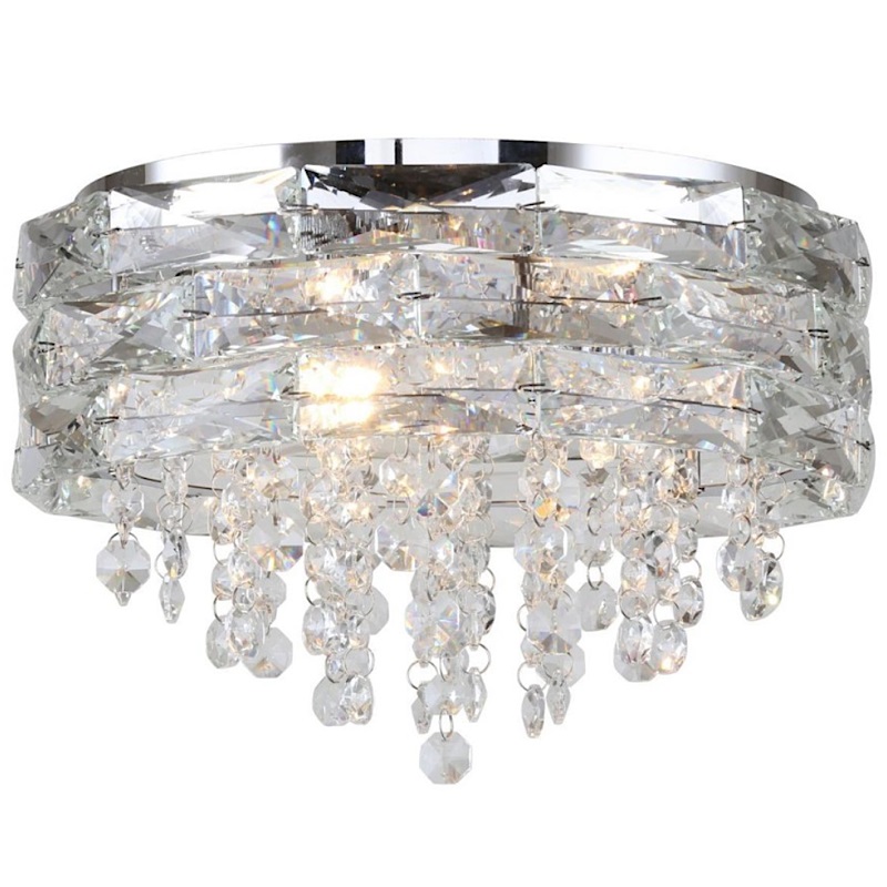 Потолочный светильник ROUL CRYSTAL LIGHT Хром Прозрачный Потолочный светильник ROUL CRYSTAL LIGHT Хром Прозрачный в Твери | Loft Concept