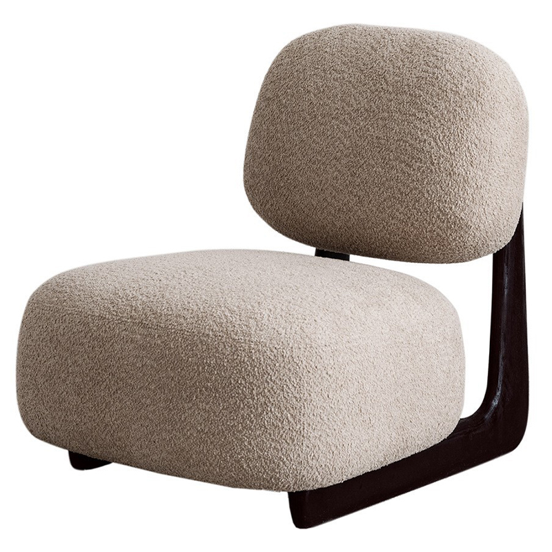 Кресло Eesa Cozy Wood Armchair Черный Бежевый Кресло Eesa Cozy Wood Armchair Черный Бежевый в Твери | Loft Concept
