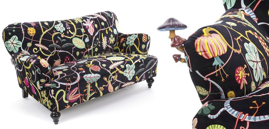 Диван Seletti Botanical Diva Sofa Black Диван Seletti Botanical Diva Sofa Black - Loft-Concept в Твери