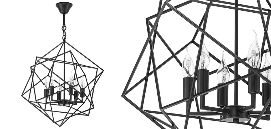 Люстра CUBIST Chandelier Black Люстра CUBIST Chandelier Black - Loft-Concept в Твери