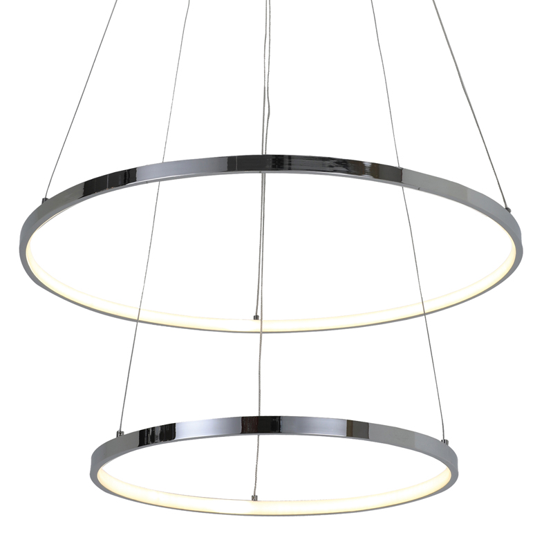 Люстра Ring Horizontal Double chromium 60+40 Хром Люстра Ring Horizontal Double chromium 60+40 Хром в Твери | Loft Concept