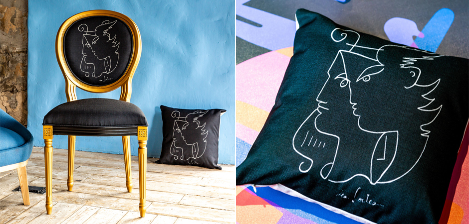 Декоративная подушка White Silhouette Orpheus Pillow Декоративная подушка White Silhouette Orpheus Pillow - Loft-Concept в Твери