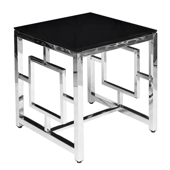 Стол Quadrum Table Хром Глянцевый черный Стол Quadrum Table Хром Глянцевый черный в Твери | Loft Concept