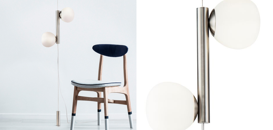 Торшер Tiepolo Ball Floor Lamp Double nickel Торшер Tiepolo Ball Floor Lamp Double nickel - Loft-Concept в Твери