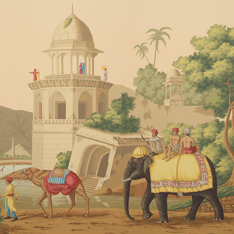 Обои ручная роспись Early Views of India on scenic paper Обои ручная роспись Early Views of India on scenic paper в Твери | Loft Concept
