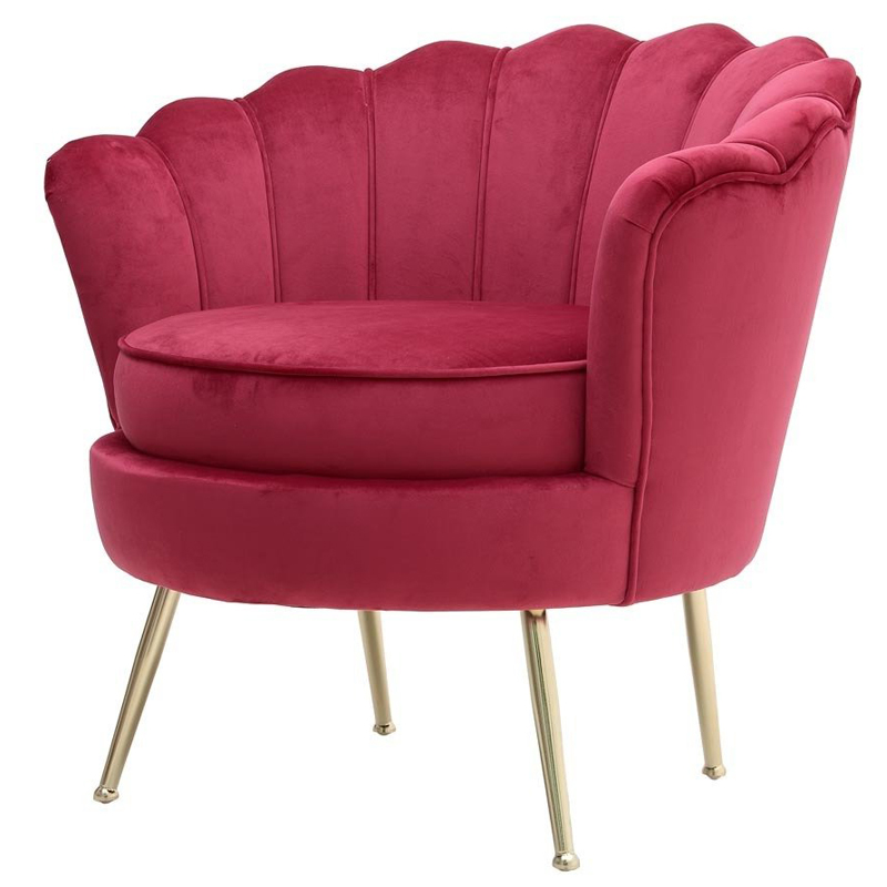 Кресло Gracia Fan Crimson Малиновый (Crimson) Золотой Кресло Gracia Fan Crimson Малиновый (Crimson) Золотой в Твери | Loft Concept