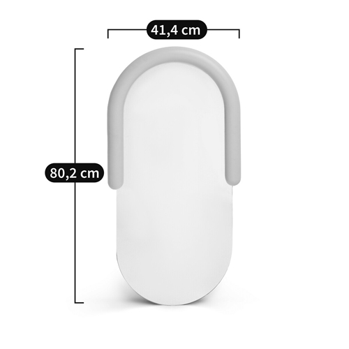 Зеркало овальное Curved Furniture бежевое в Твери