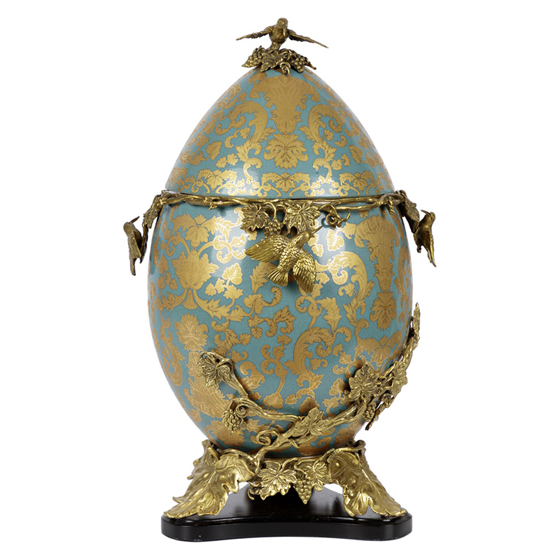 Шкатулка фарфоровая с крышкой с бронзовыми элементами Porcelain & Bronze Серый бетон Золотой Шкатулка фарфоровая с крышкой с бронзовыми элементами Porcelain & Bronze Серый бетон Золотой в Твери | Loft Concept