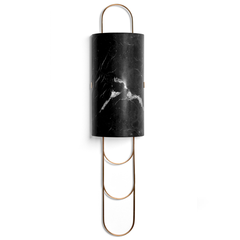 Бра Niagara WALL LAMP Ginger and Jagger Black Латунь Черный Мрамор Nero Бра Niagara WALL LAMP Ginger and Jagger Black Латунь Черный Мрамор Nero в Твери | Loft Concept