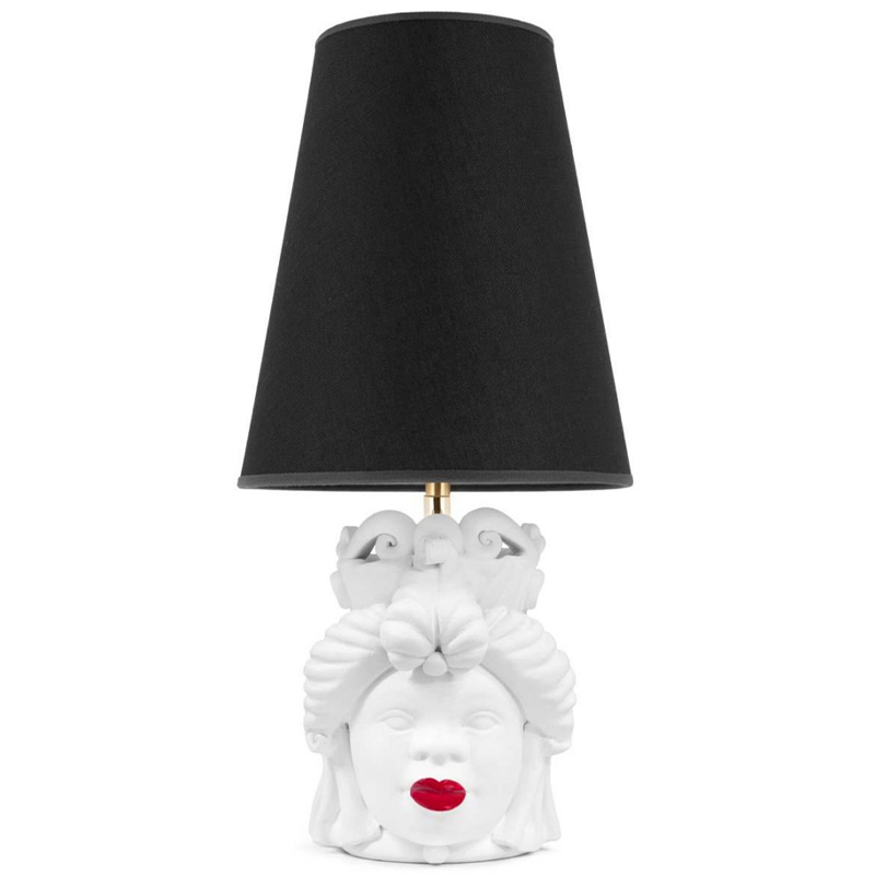 Настольная лампа Table Lamp Moro Lady Small Lipstick Black Белый Черный Красный Настольная лампа Table Lamp Moro Lady Small Lipstick Black Белый Черный Красный в Твери | Loft Concept