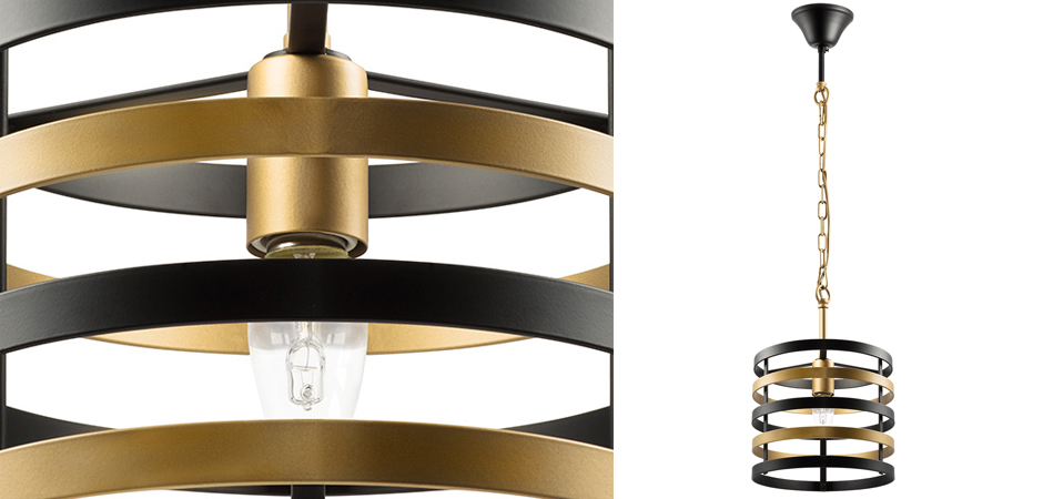 Подвесной светильник Gold Stripes Chandelier Подвесной светильник Gold Stripes Chandelier - Loft-Concept в Твери