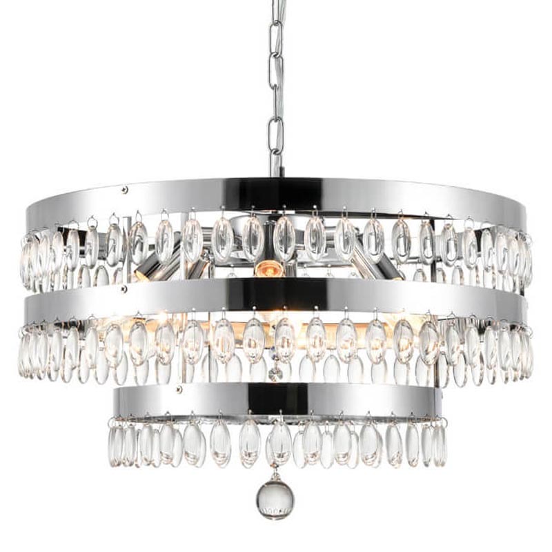 Люстра Oberon Chandelier chrome 50 Прозрачный (Transparent) Хром Люстра Oberon Chandelier chrome 50 Прозрачный (Transparent) Хром в Твери | Loft Concept