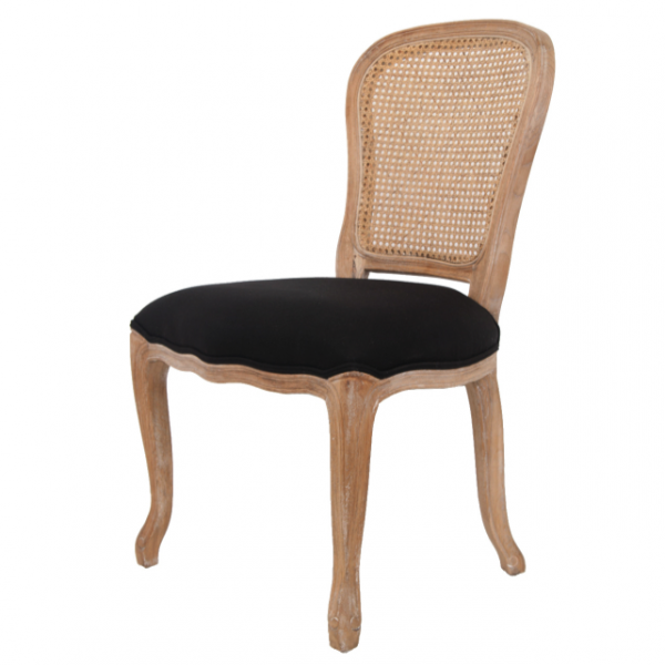 Стул French chairs Provence Neman Black Rattan Chair Черный Бежевый Стул French chairs Provence Neman Black Rattan Chair Черный Бежевый в Твери | Loft Concept