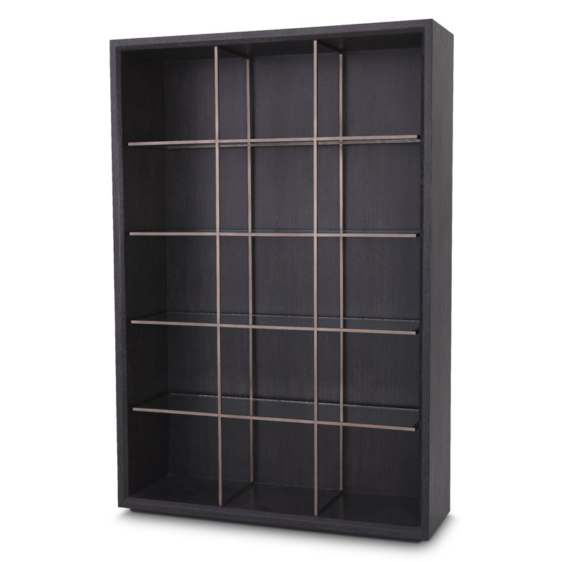 Стеллаж Eichholtz CABINET HENNESSEY Темный дуб Бронза в Твери | Loft Concept 