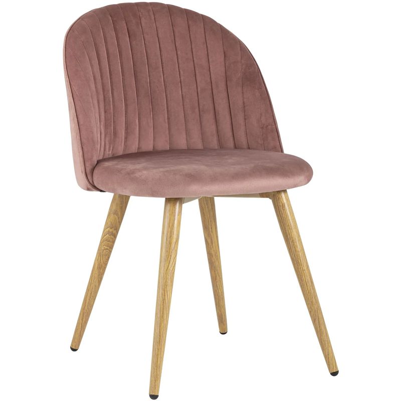 Стул Miruna Chair Пыльно-Розовый Велюр Розовый пастельный Древесина Стул Miruna Chair Пыльно-Розовый Велюр Розовый пастельный Древесина в Твери | Loft Concept