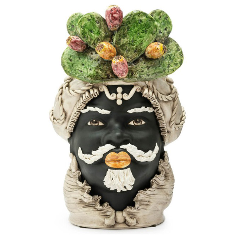Ваза VASE MORO MAN FICO BIG Черный Мульти Ваза VASE MORO MAN FICO BIG Черный Мульти в Твери | Loft Concept