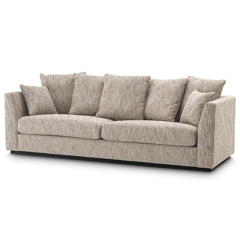 Диван Eichholtz Sofa Taylor Mademoiselle Beige Черный Бежево-серый Диван Eichholtz Sofa Taylor Mademoiselle Beige Черный Бежево-серый в Твери | Loft Concept