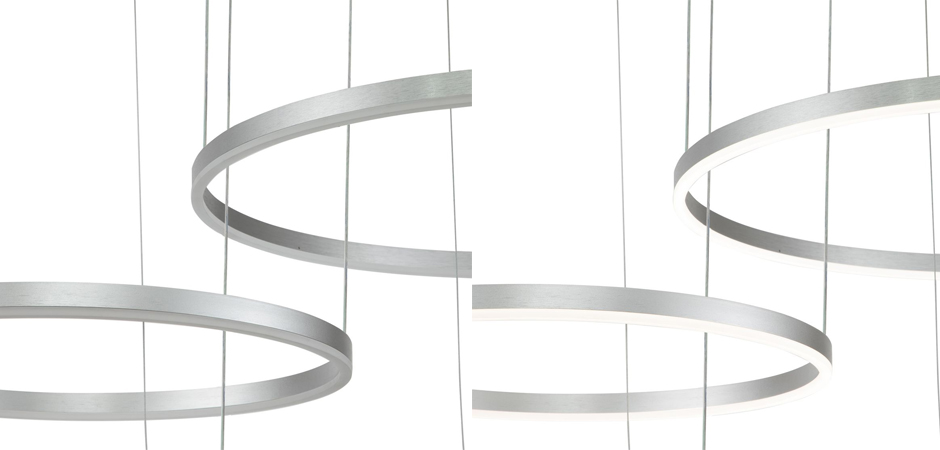 Подвесной светильник Neo Circles Triple Silver Подвесной светильник Neo Circles Triple Silver - Loft-Concept в Твери