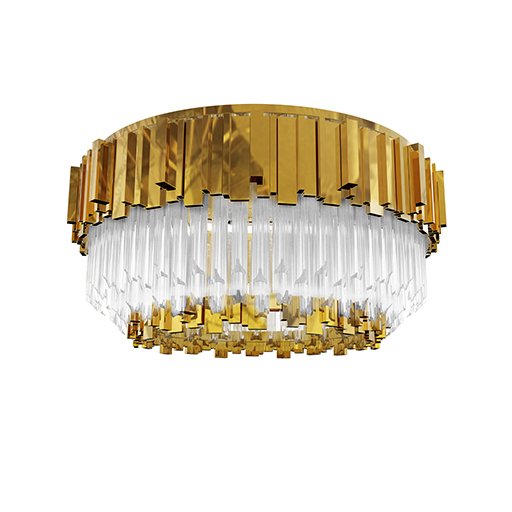 Люстра потолочная Luxxu Empire Plafond Глянцевое золото Прозрачное Стекло Люстра потолочная Luxxu Empire Plafond Глянцевое золото Прозрачное Стекло в Твери | Loft Concept