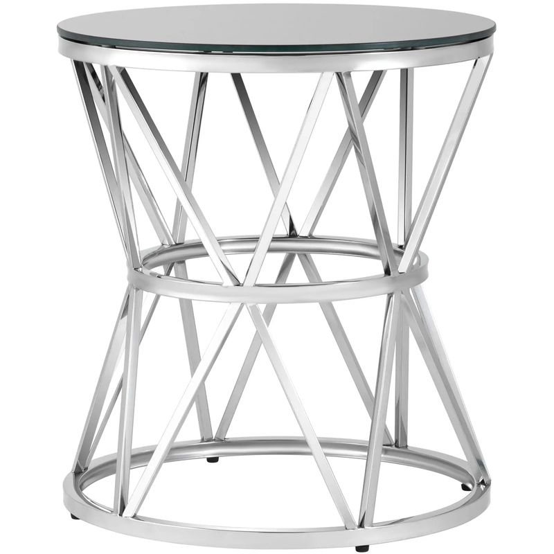 Стол приставной Beranger Collection Silver Серебряный Черный Стол приставной Beranger Collection Silver Серебряный Черный в Твери | Loft Concept