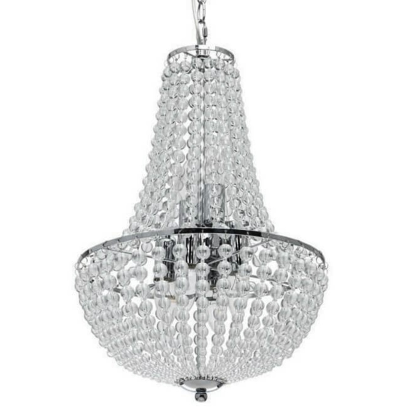 Люстра Virginia Clear Beads Chandelier chrome Хром Прозрачное Стекло Люстра Virginia Clear Beads Chandelier chrome Хром Прозрачное Стекло в Твери | Loft Concept