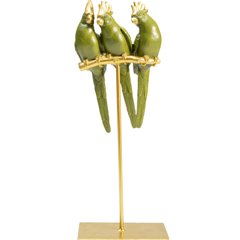 Статуэтка Three Green Parrots Зеленый Статуэтка Three Green Parrots Зеленый в Твери | Loft Concept