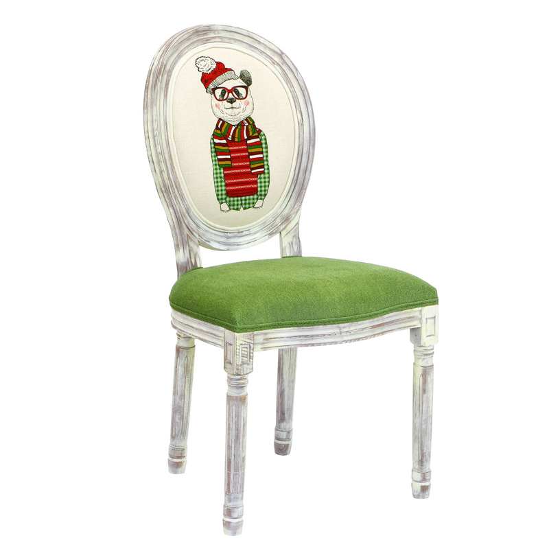 Стул French chair Polar Bear Белый Зеленый Стул French chair Polar Bear Белый Зеленый в Твери | Loft Concept
